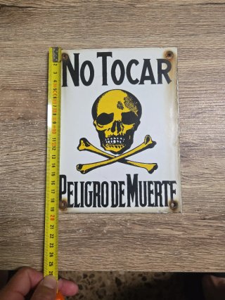 Placa Peligro de Muerte No Tocar