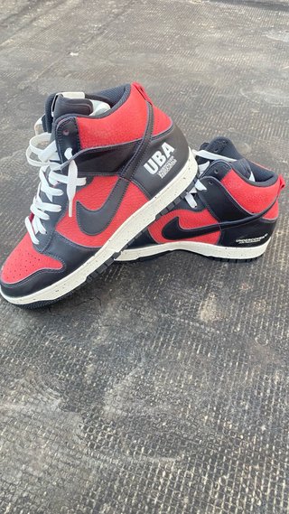 Nike Dunk High UBA (Negro/Rojo)