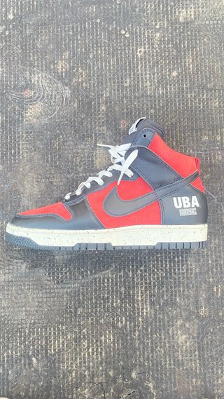 Nike Dunk High UBA (Negro/Rojo)