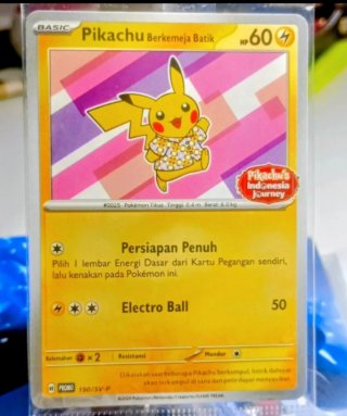 3 Cartas Pokémon Pikachu Selladas edición batik