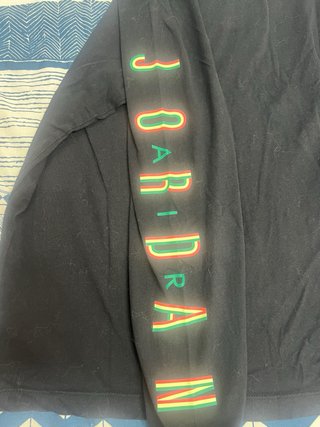 Camiseta manga larga negra Jordan  (Talla S)