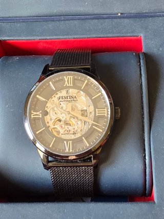 Reloj Festina Automático Skeleton Zafiro