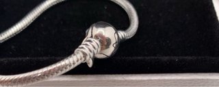 Pulsera Pandora Stitch Morado y Plateado 19-20cm