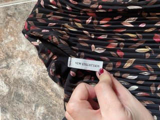 Blusa estampada hojas talla XL
