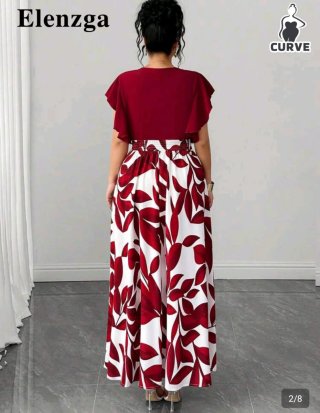 Vestido Largo Estampado NUEVO 3XL