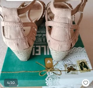 Sandalias Mustang Beige Talla 38
