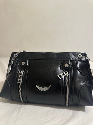 Bolso Zadig & Voltaire Negro y Plateado