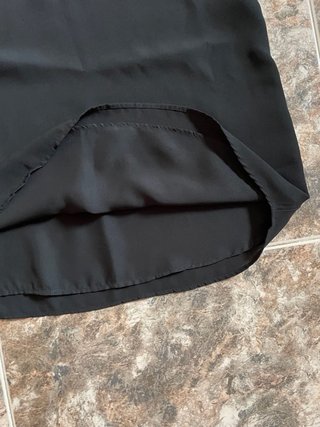 Blusa lencera Mango negra talla S