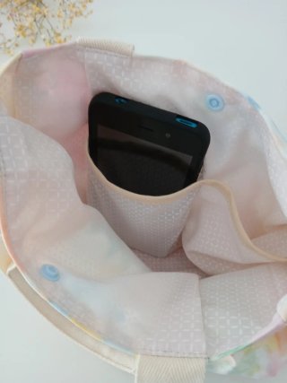 Bolso de mano estampado floral