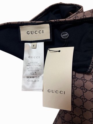 Bañador Gucci Cut Out Beige/Marrón