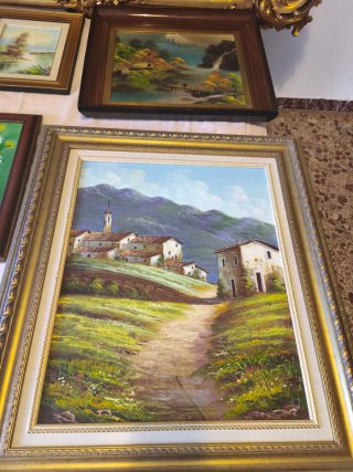 Lote 18 Cuadros Decorativos Marcos Dorados