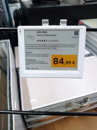 Mesa plegable de camping 6-8 personas