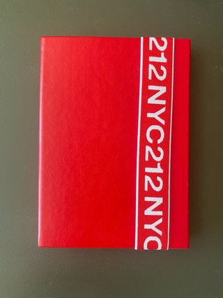 Libreta / Cuaderno Carolina Herrera 212 NYC. Roja