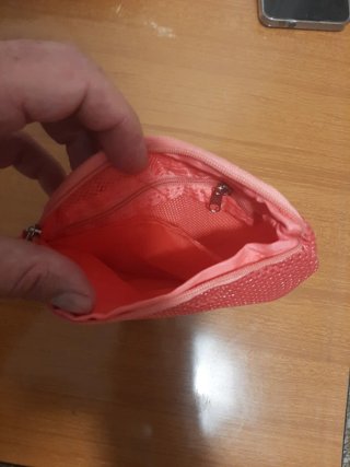 Pochette da viaggio rosa/rosso