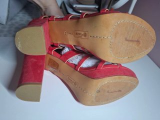 Sandalias tiras coral talla 39