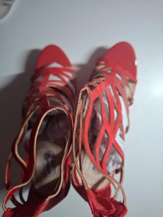 Sandalias tiras coral talla 39