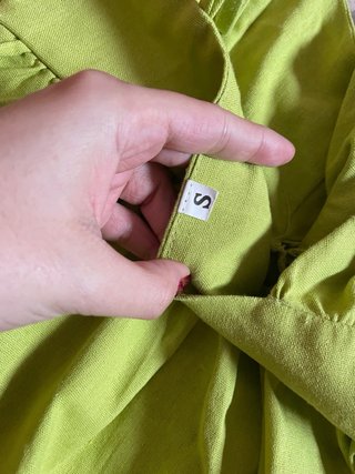 Blusa Shein verde tirantes talla S