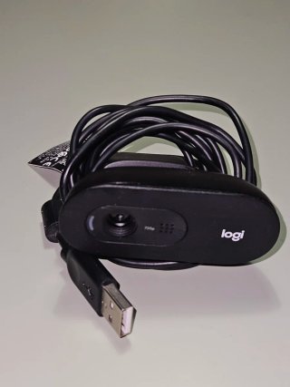 Webcam Logitech USB Micrófono Negra