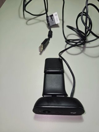 Webcam Logitech USB Micrófono Negra