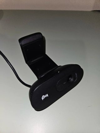 Webcam Logitech USB Micrófono Negra