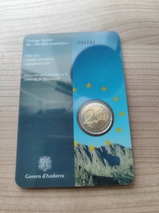 Coincard Andorra 2 euros conmemorativos 2014
