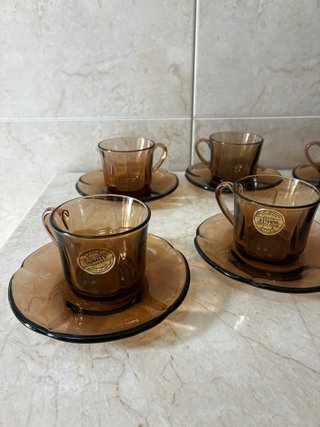 Juego 6 Tazas Café Duralex Ondas