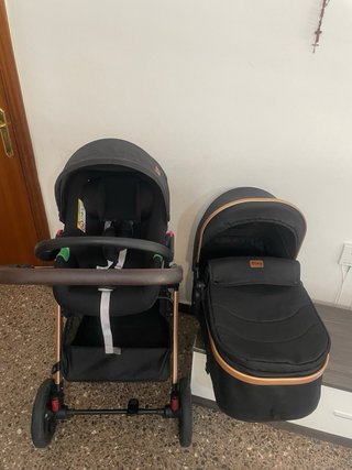 Cochecito Ding 3en1 + Silla Coche + Cuna