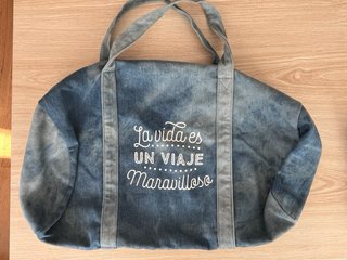 Bolsa de viaje y neceser vaquero