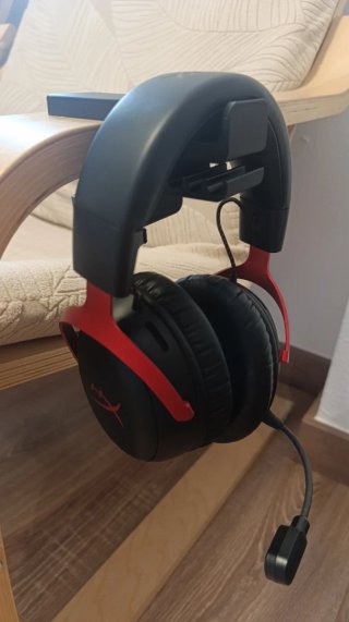 Supporto per Cuffie da Scrivania Nero
