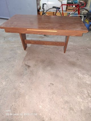 Mesa de comedor de madera abierta llega 246cm