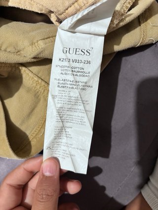 Minigonna Guess Jeans velluto beige Y2K