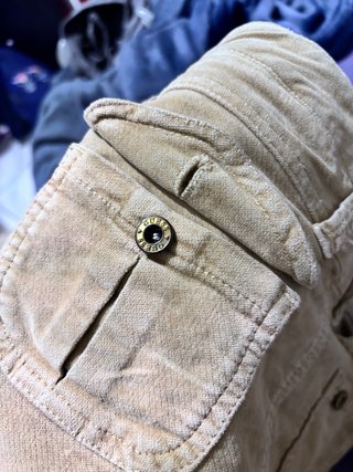 Minigonna Guess Jeans velluto beige Y2K