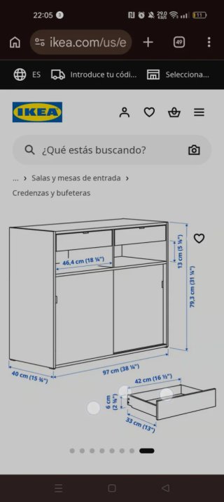 Mueble Almacenamiento Ikea Gris