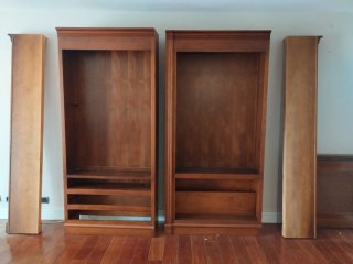 Biblioteca madera maciza cerezo