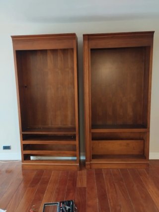 Biblioteca madera maciza cerezo