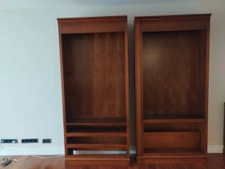 Biblioteca madera maciza cerezo