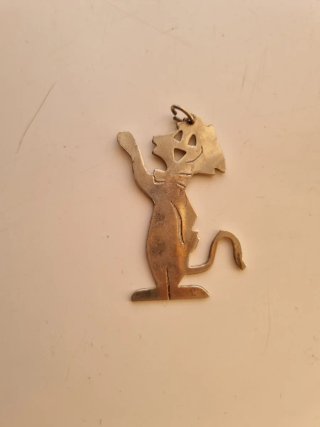 Colgante Gato Plata