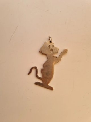 Colgante Gato Plata