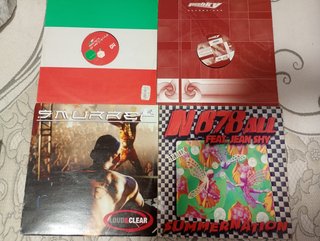 Lote 24 vinilos house techno años 90,2000