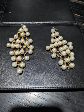 Conjunto vintage perlas y oro