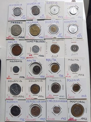 Lote de monedas de diferentes países
