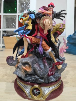 Figura Luffy, Law, Kid One Piece (CON DETALLE)