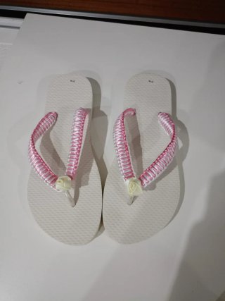 Chanclas  tejidas a mano