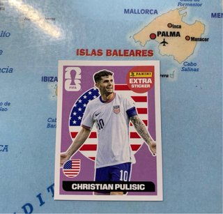 Pulisic extra sticker versión morada mundial 2026