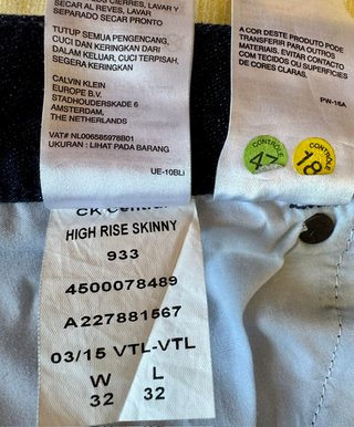 Vaqueros Calvin Klein W32/L32 Nuevos