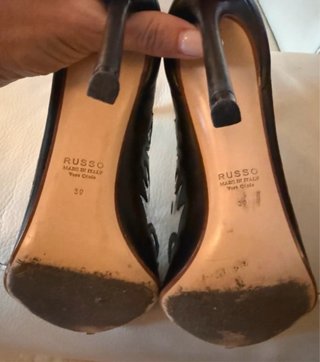 Botines Francesco Russo Transparentes Negros