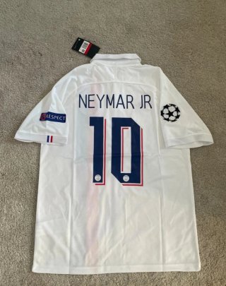 Camiseta Neymar Fútbol  PSG 2020 Nike Blanca Talla