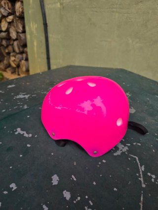 Casco bici niña rosa