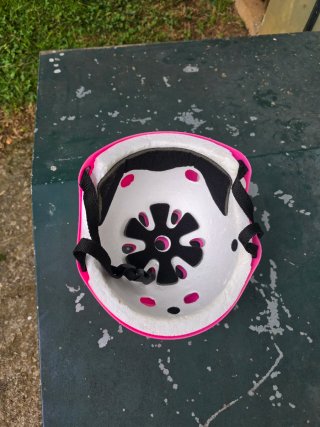 Casco bici niña rosa