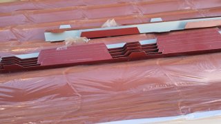 Remate frontal panel 3 grecas rojo nuevo